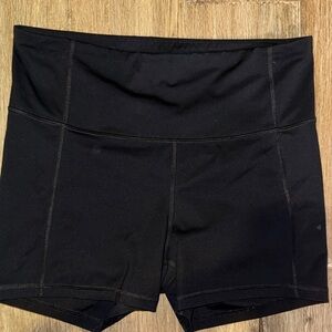 Women's Black High-Waisted Shorts